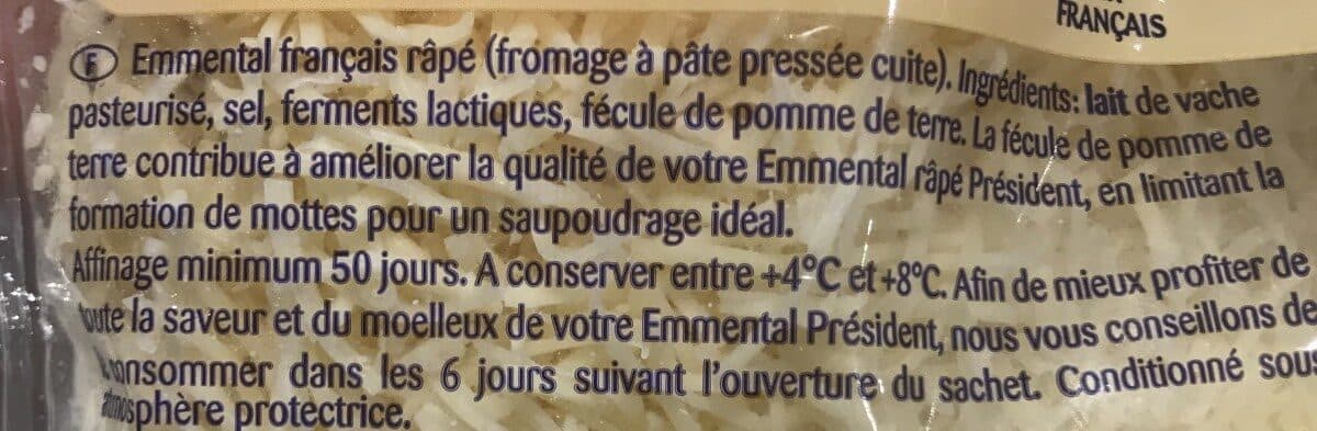 President President emmental rape fondant 350g packshot