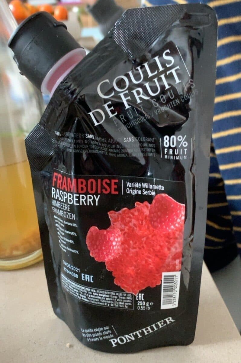 Ponthier Coulis de fruit Framboise packshot