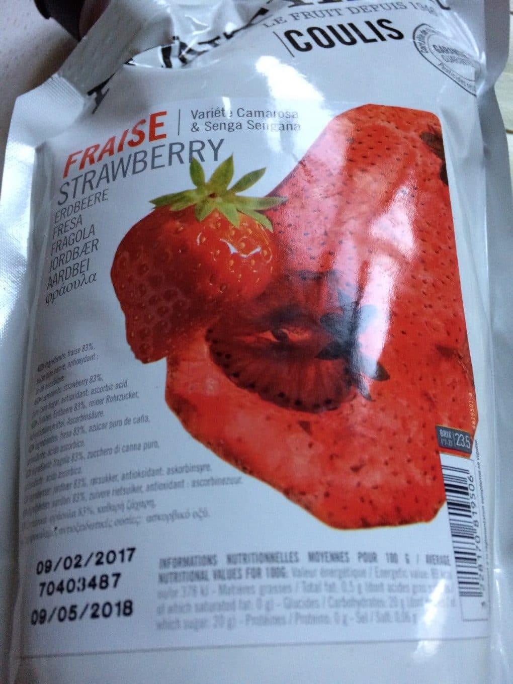 Ponthier Coulis Fraises Ponthier 1 Kg, 1 Pièce packshot