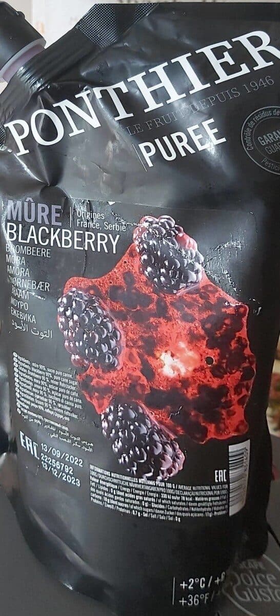 Ponthier Puree de fruits à la mûre packshot