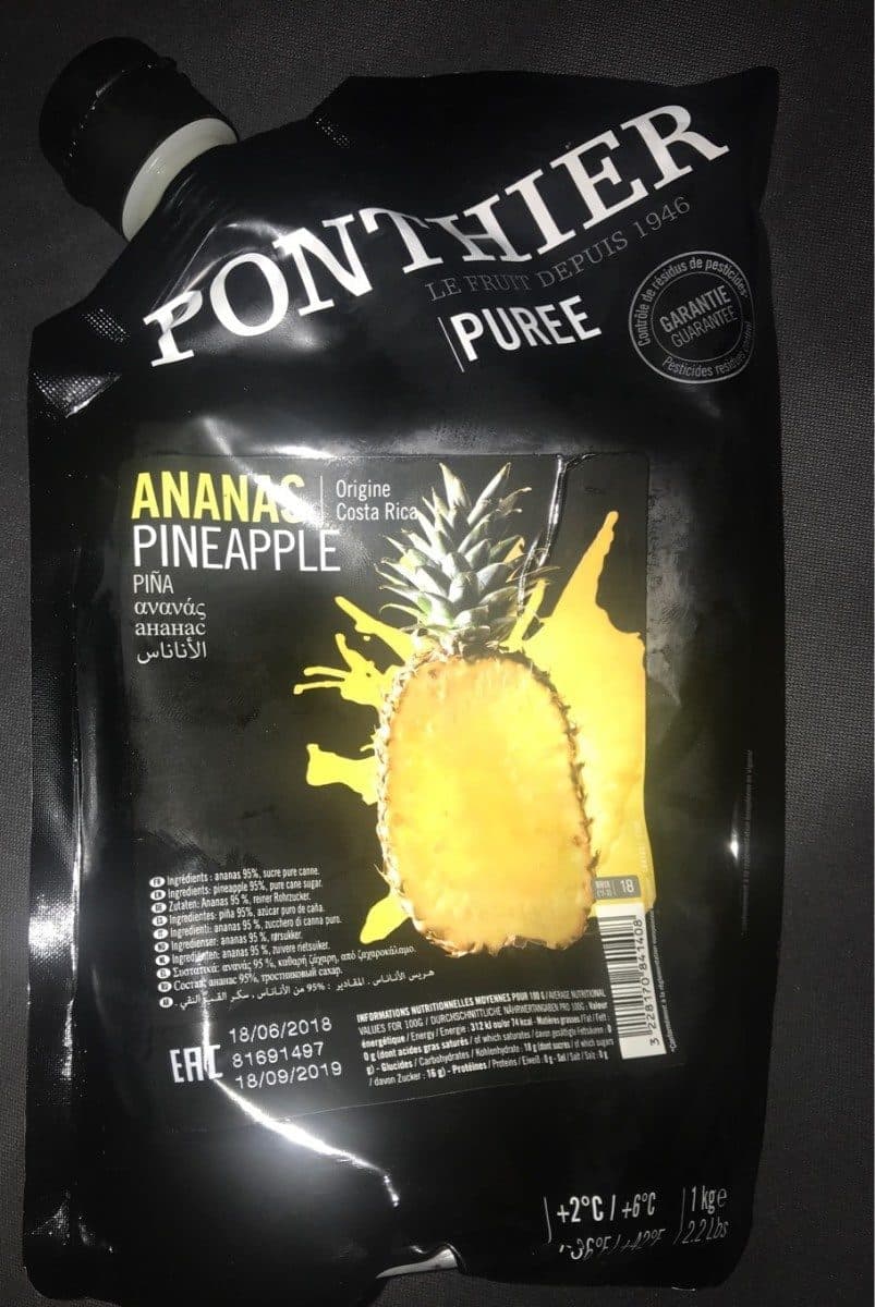 Ponthier Puree d'ananas packshot