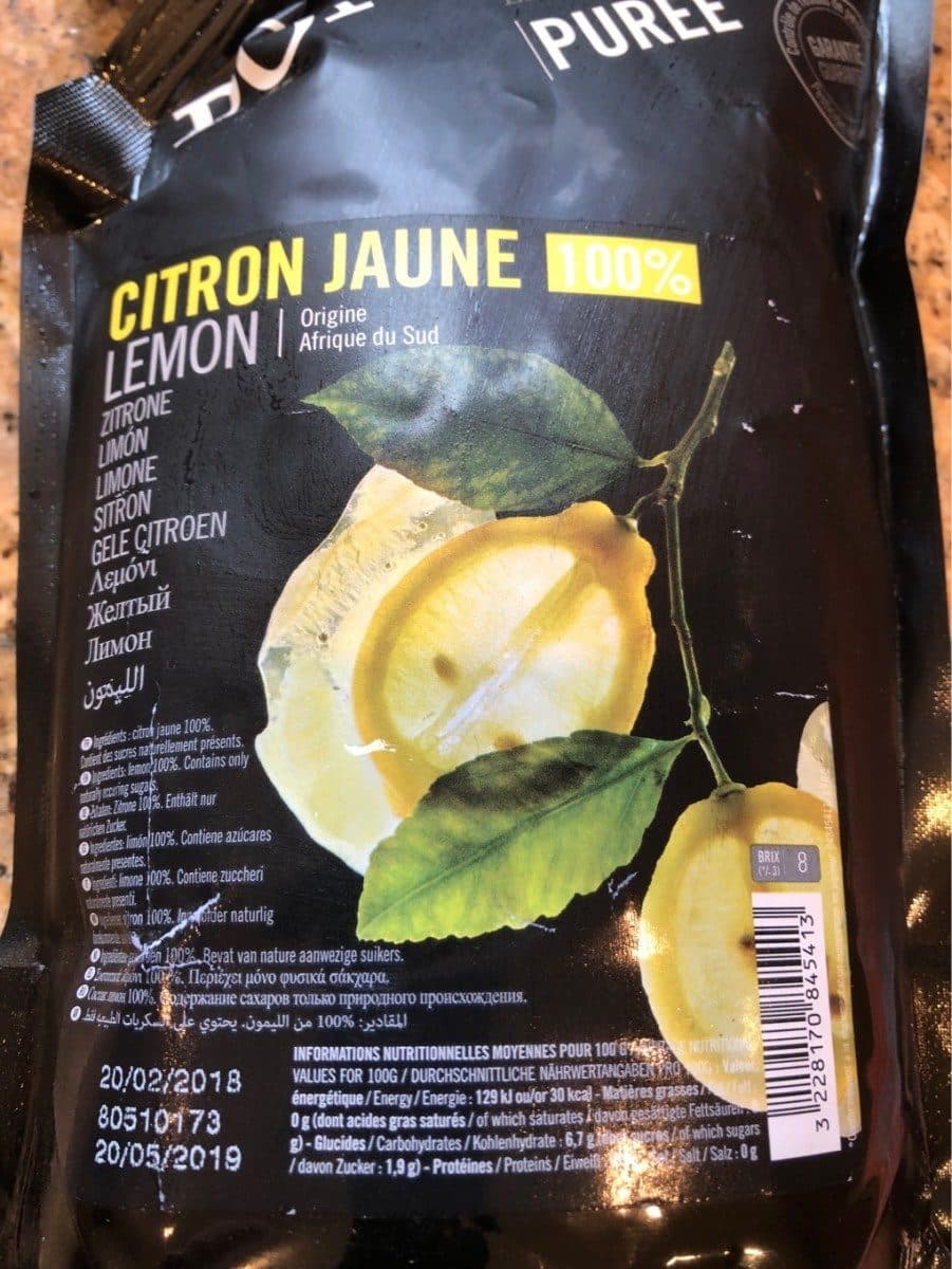 PONTHIER Purée de citron jaune packshot