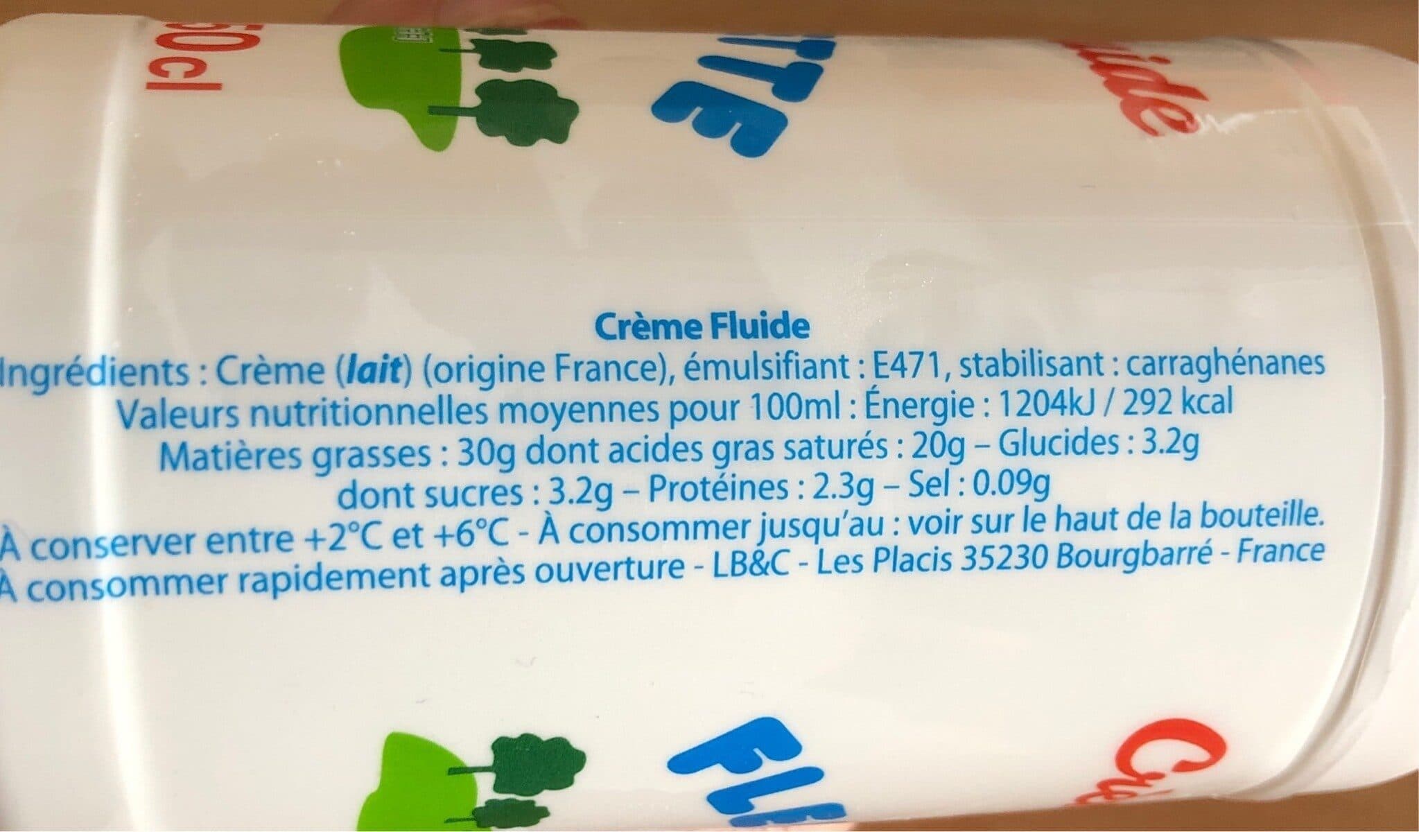 FLEURETTE Crème fluide entière Fleurette packshot