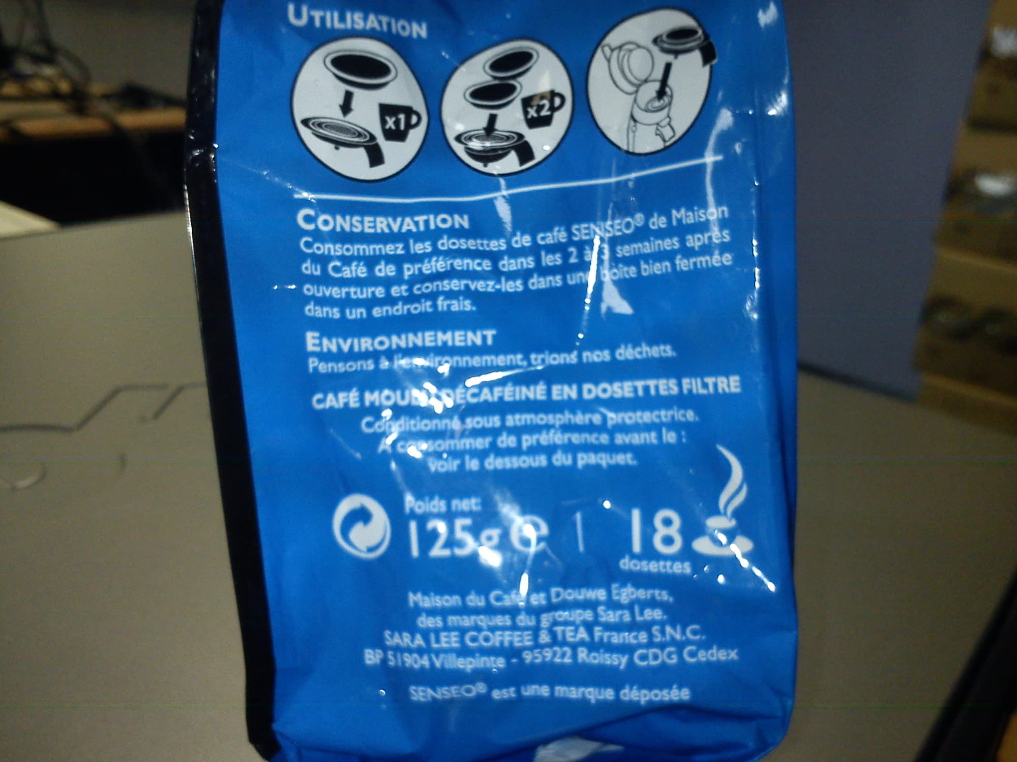 Maison du Café Senseo Décaféiné packshot