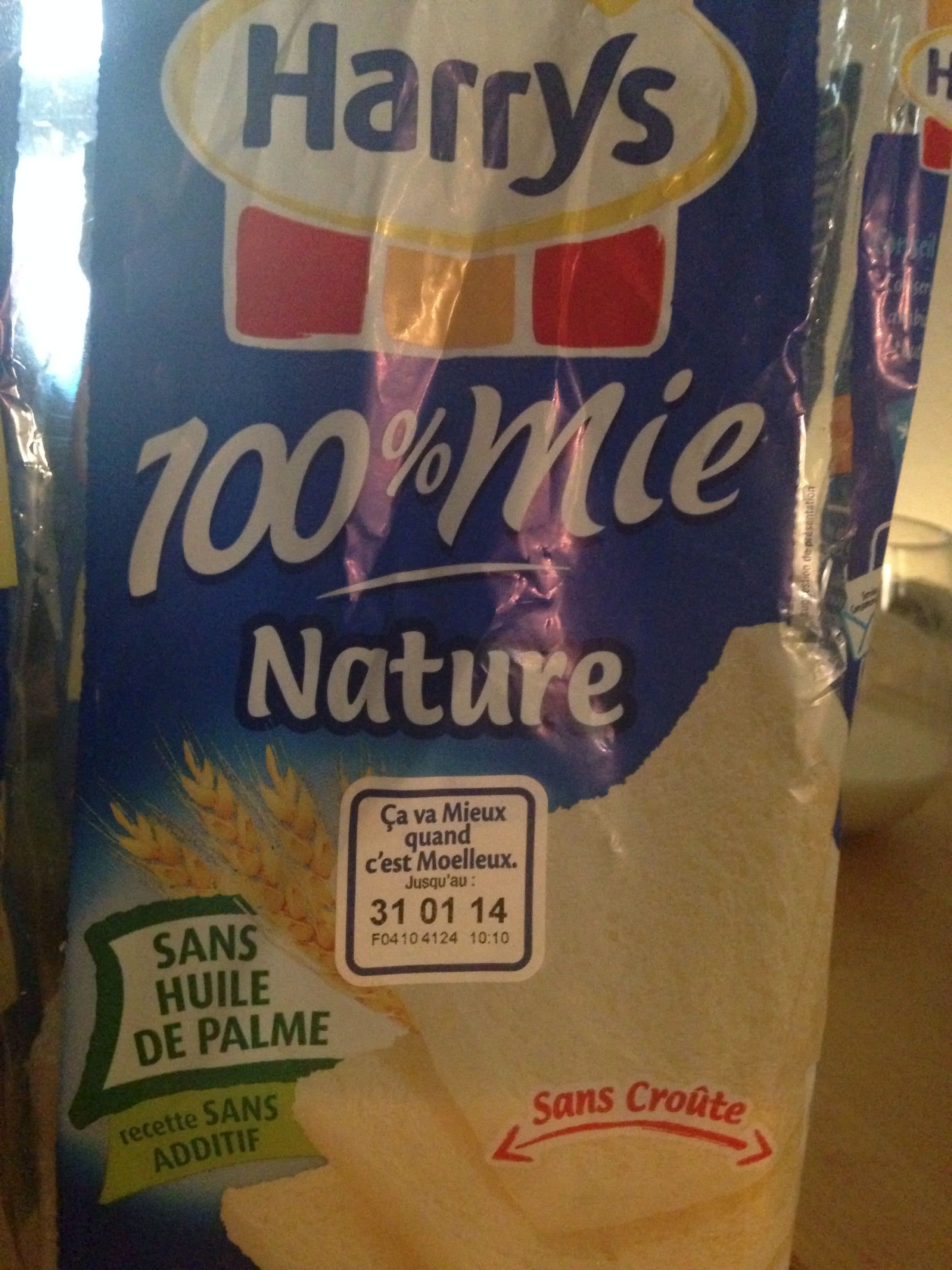 Harrys 100% mie, nature, sans croûte packshot