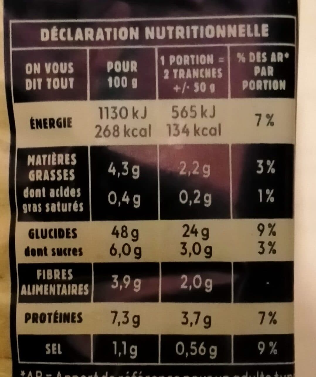 Harrys Pain 100% mie longue conservation packshot