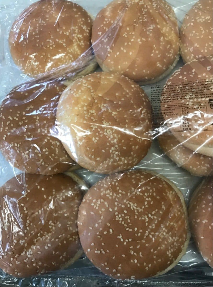 Open Food Facts Pain hamburger au sésame packshot