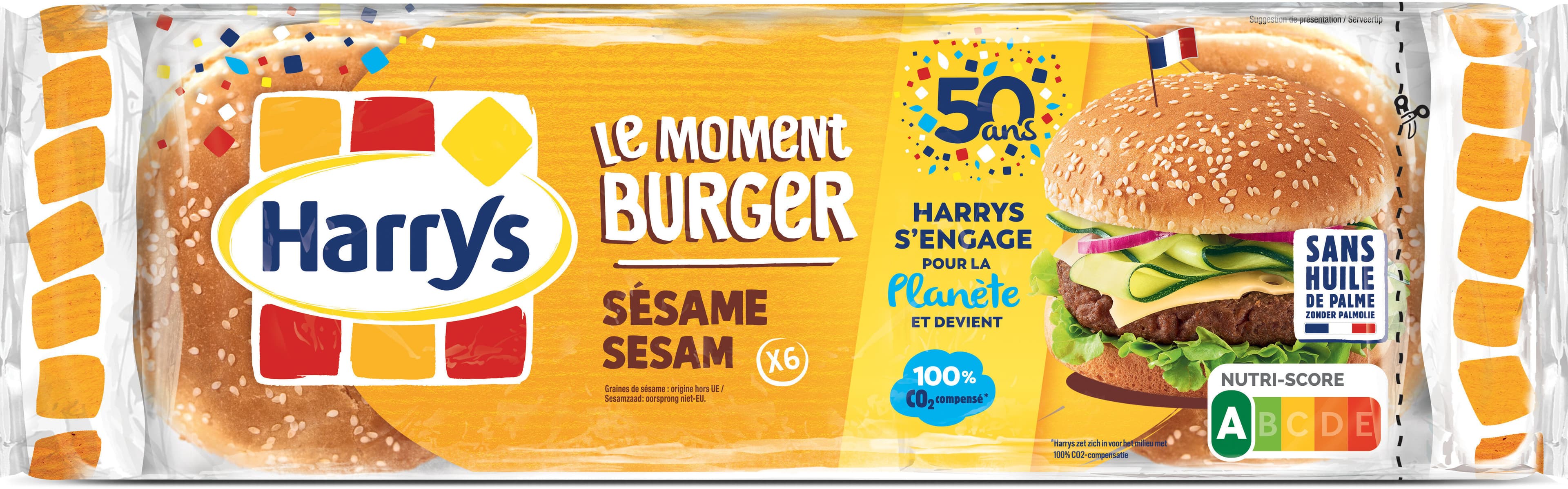 Harrys Burger sésame géant packshot