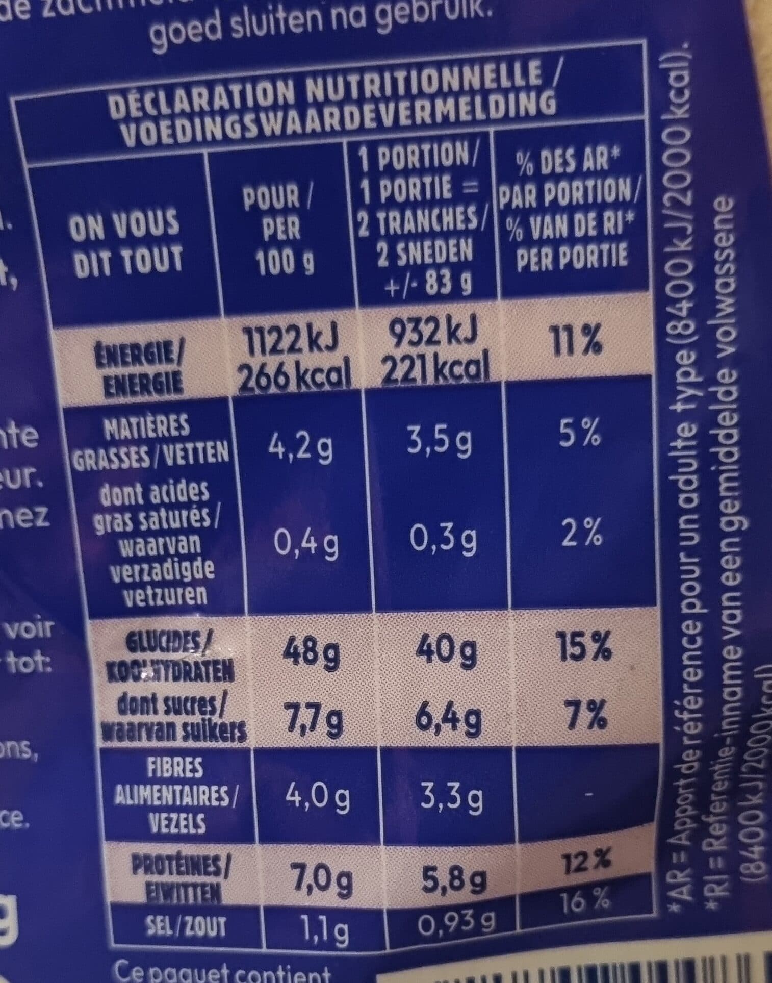 Harrys 100% mie packshot