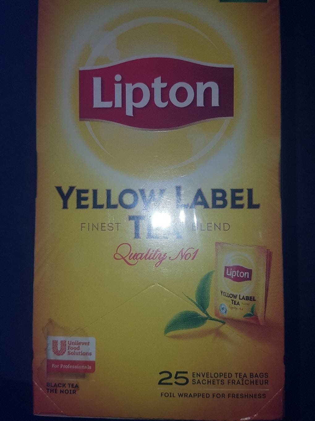 Lipton 25 St Fraicheur the Yellow Lipton packshot