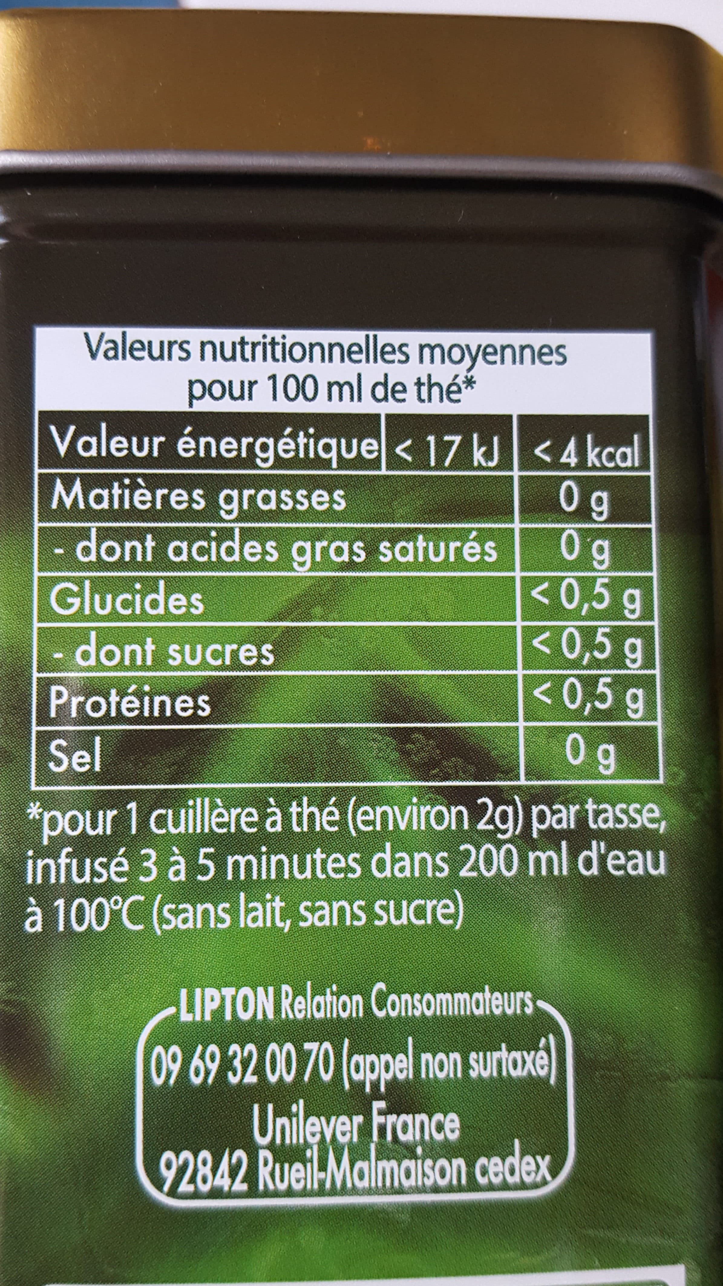 Lipton Thé Noir Finest Earl Grey Vrac packshot