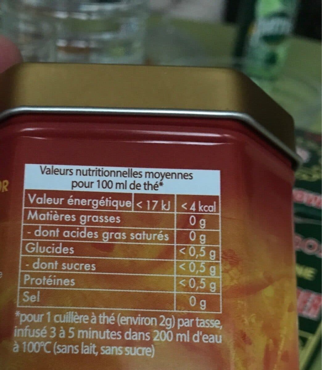 Lipton Thé Noir Orange Jaïpur Vrac Boite packshot