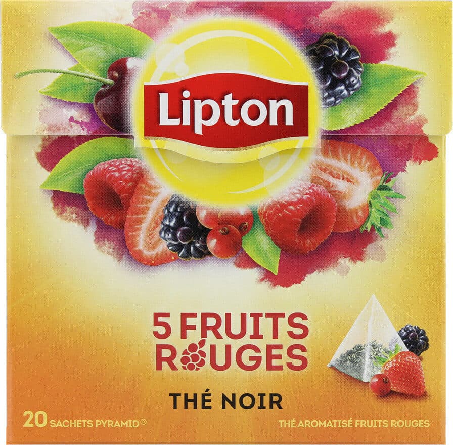 Lipton Lipton Thé 5 Fruits Rouges 20 Sachets packshot