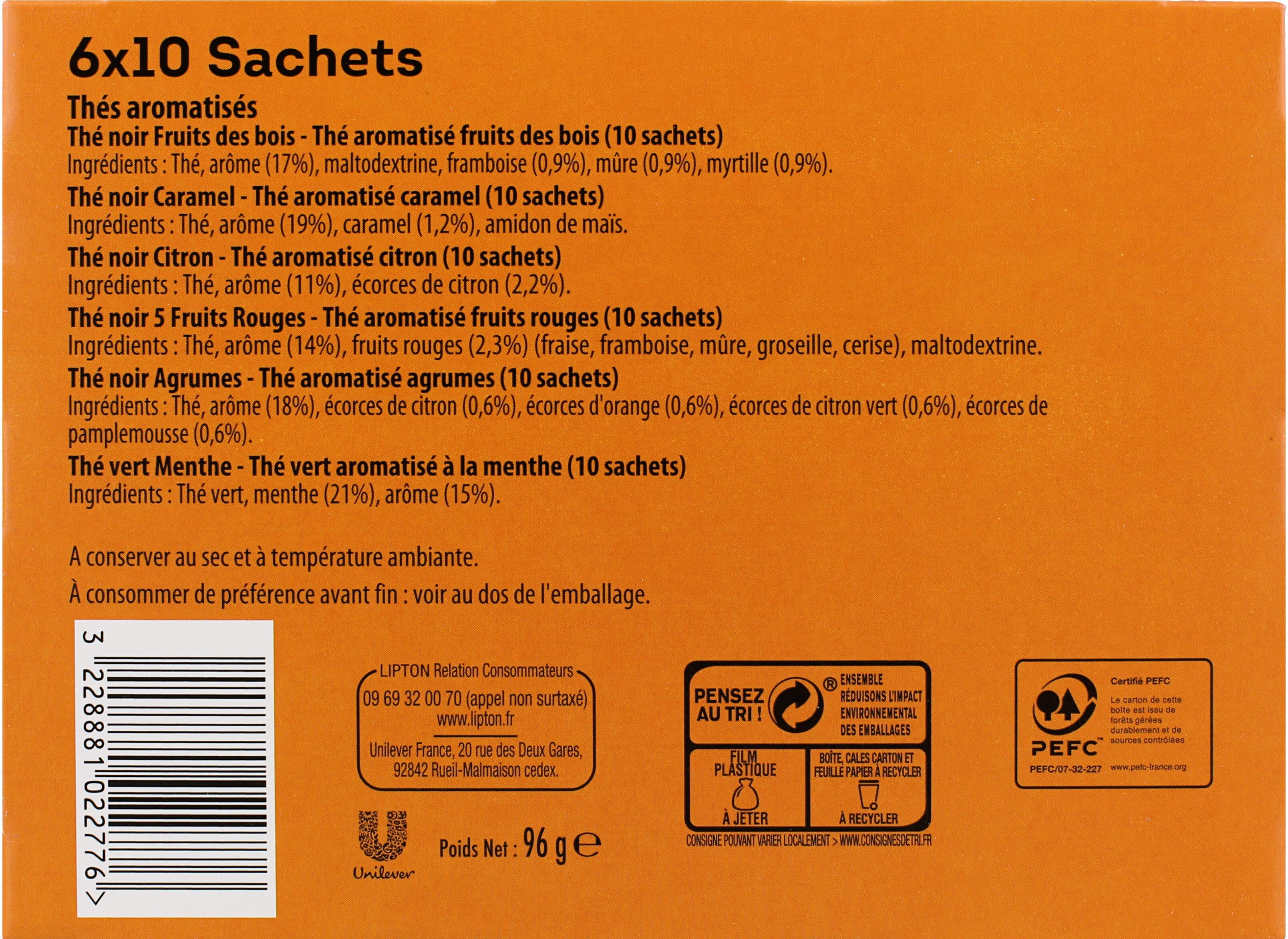 Lipton Lipton Thé Coffret 60 Sachets packshot