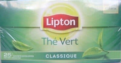Lipton Thé Vert Classique (25 sachets enveloppés) packshot