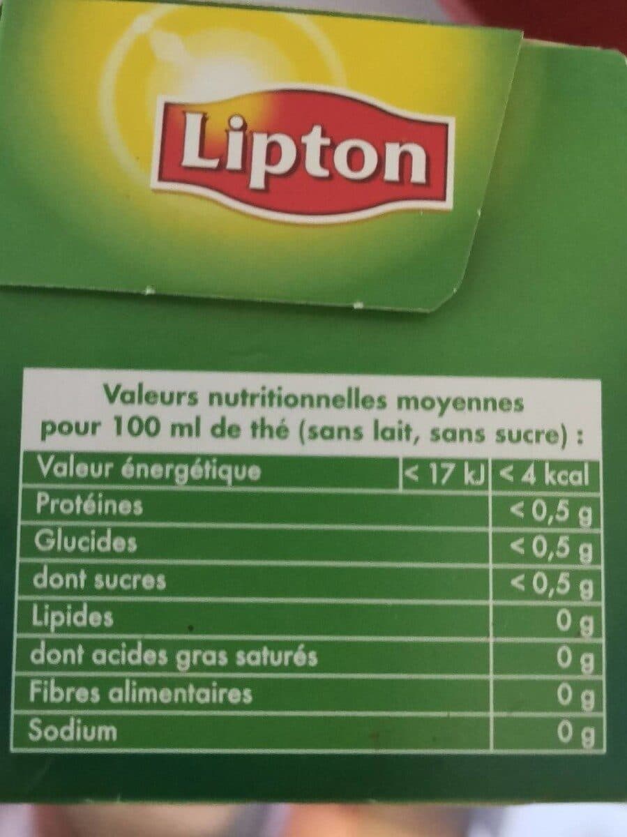 Lipton Thé Vert Classique (25 sachets enveloppés) packshot