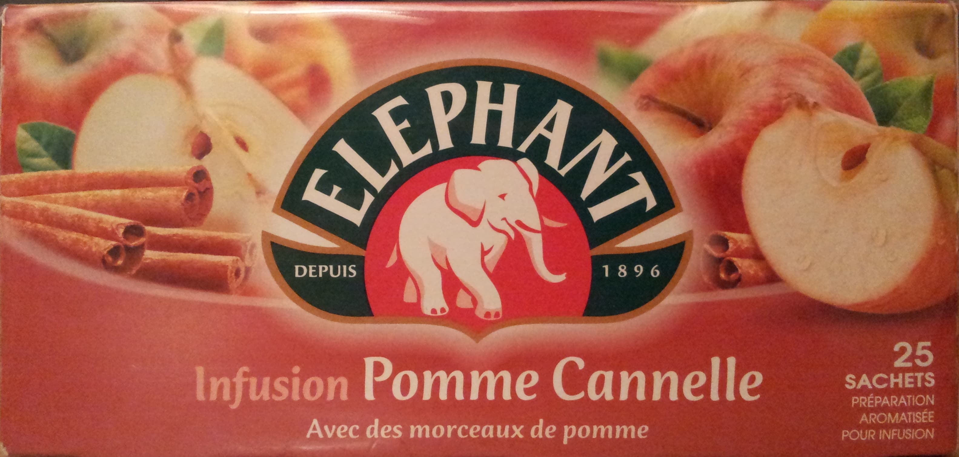 Elephant Infusion Pomme Cannelle avec des morceaux de pomme packshot