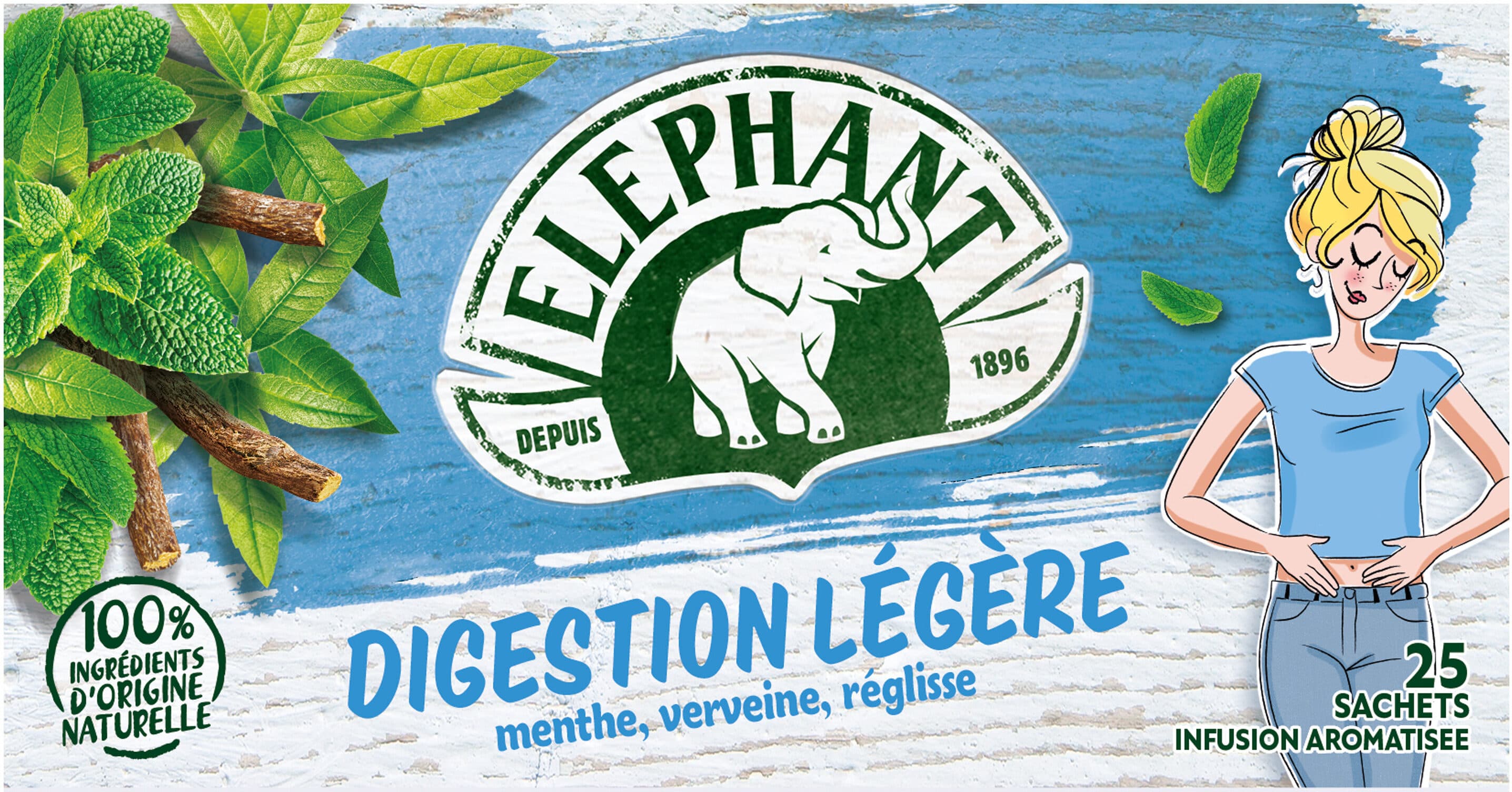 Elephant Elephant Tisane Digestion Légère 25 Sachets packshot