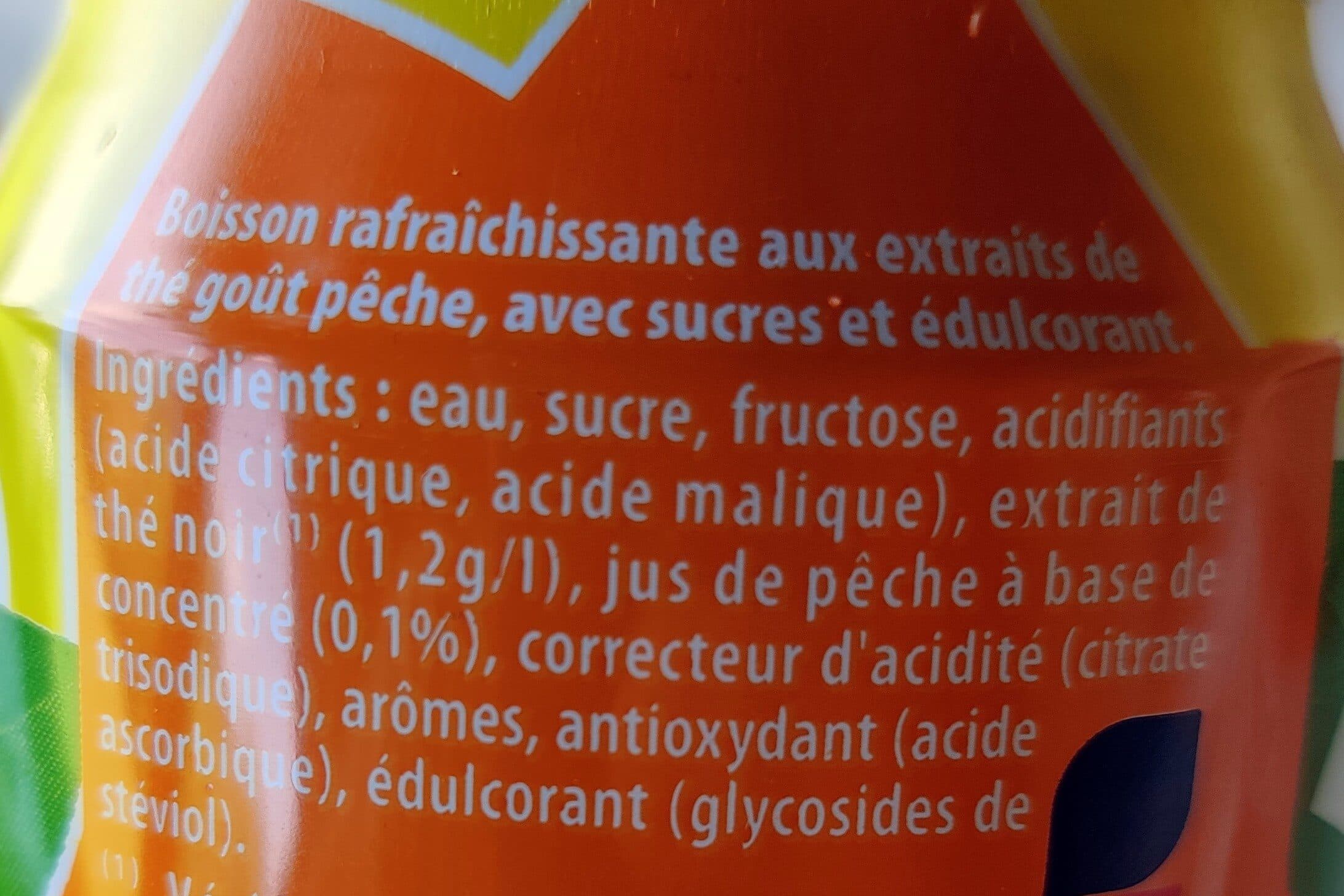 Lipton saveur pêche ici tea packshot