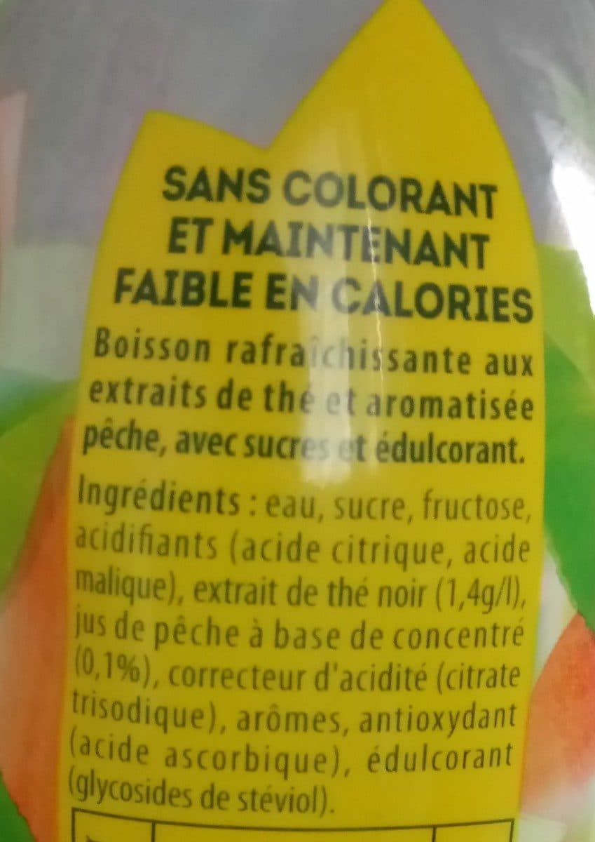 Lipton Ice tea saveur pêche packshot