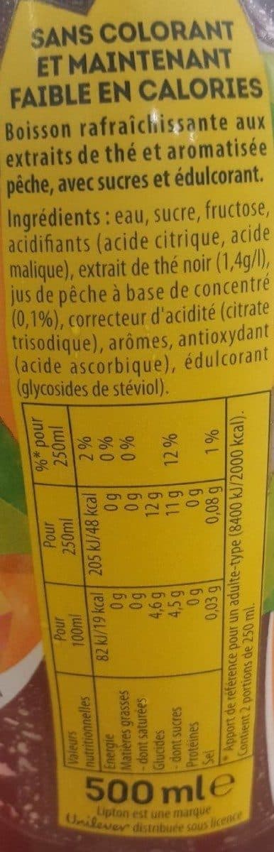 Lipton Ice tea saveur pêche packshot
