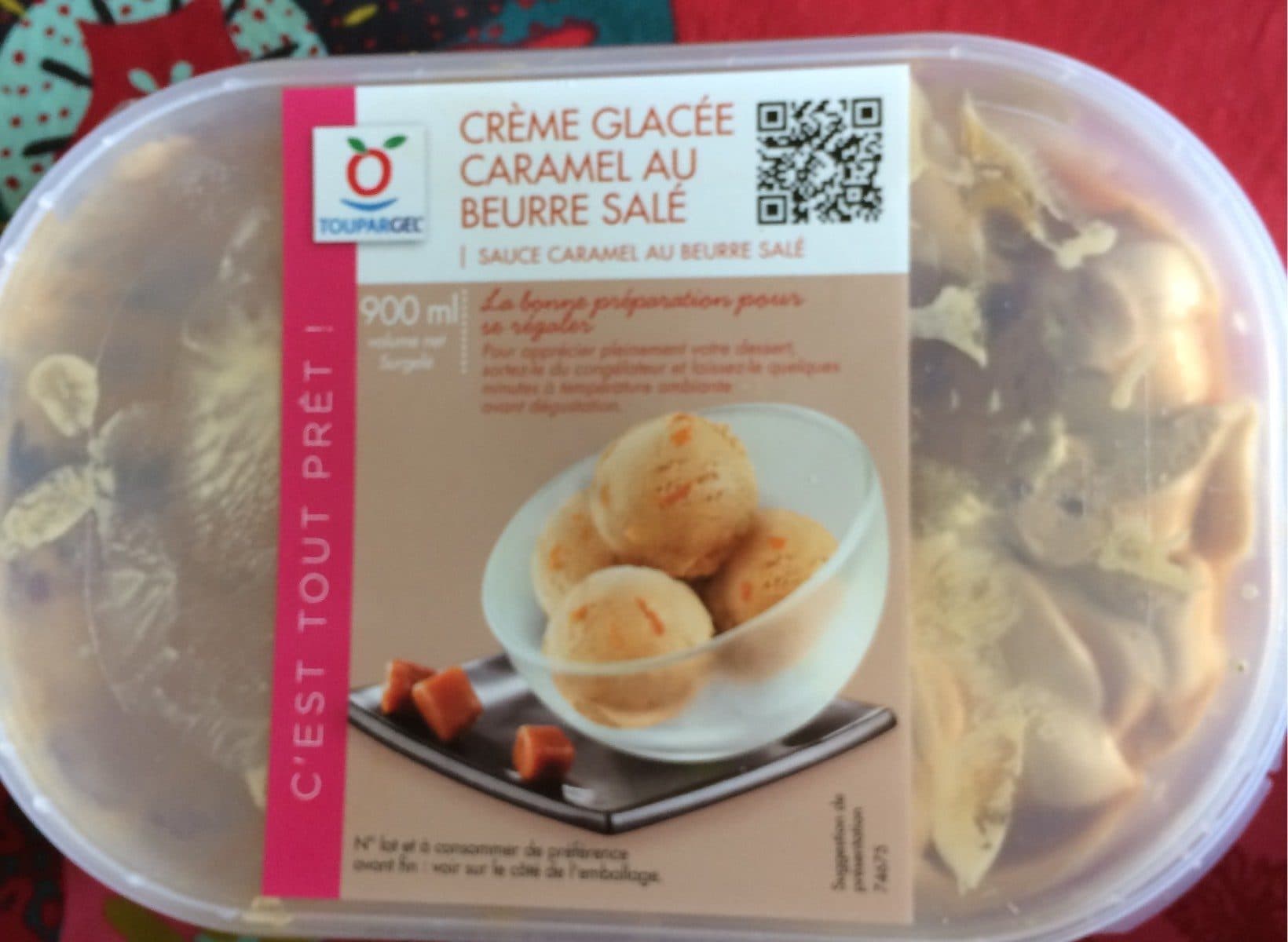 Toupargel Creme glacee caramal au beurre salé packshot