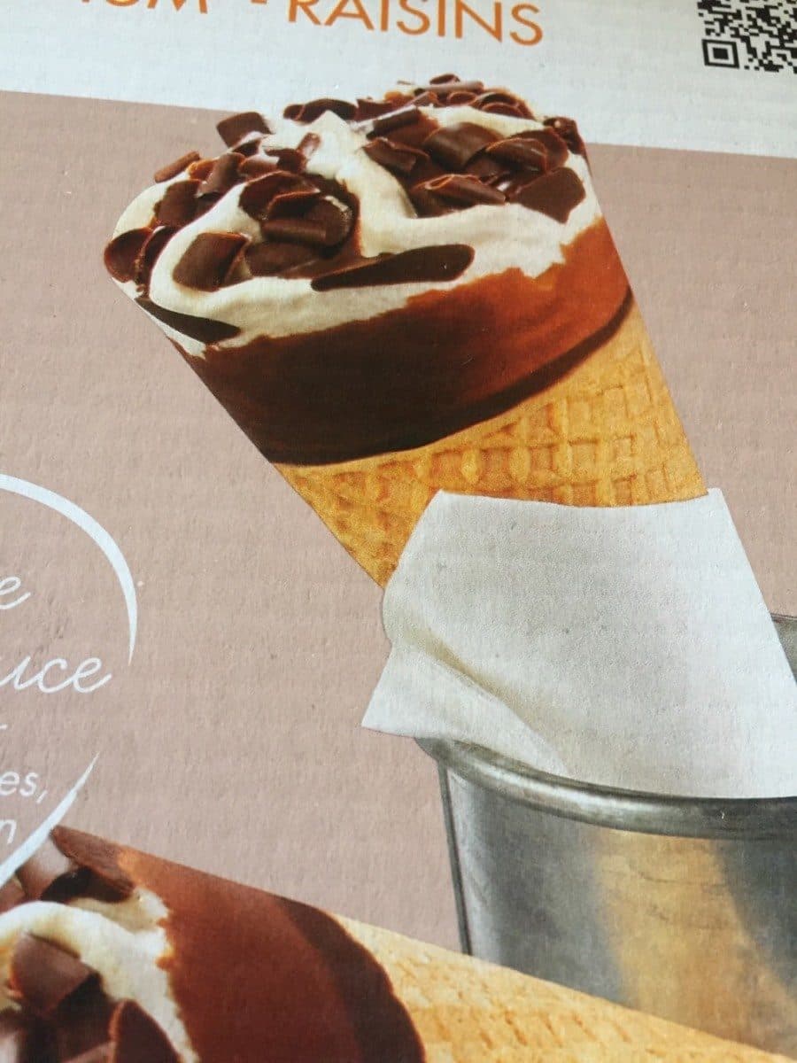Toupargel Cones rhum raisins packshot