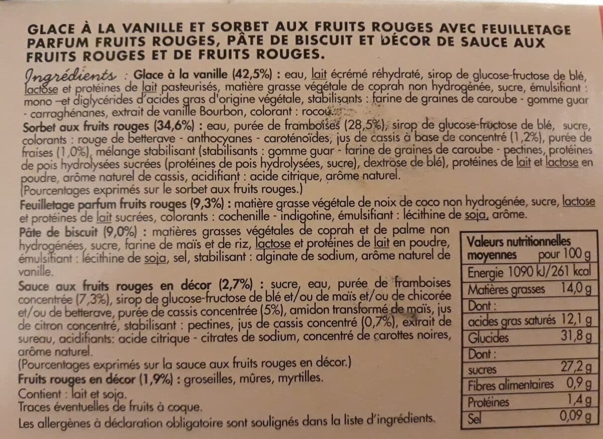 Toupargel Traviata vanille fruit rouge packshot