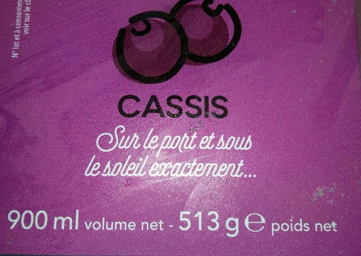 Open Food Facts Sorbet cassis packshot