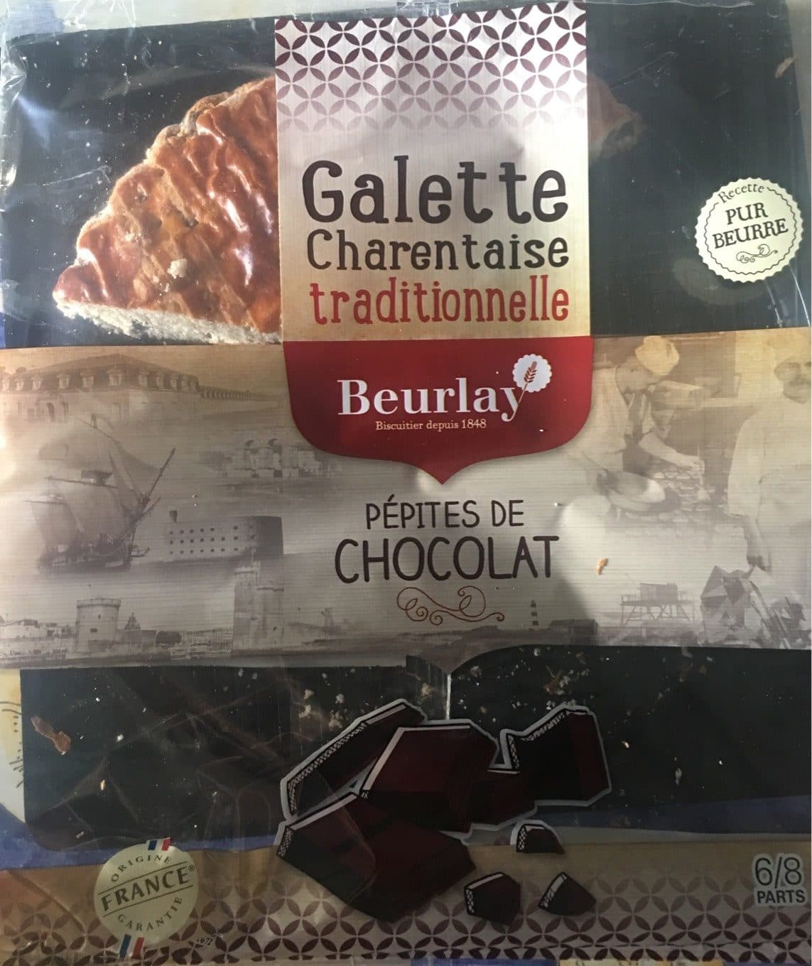 Beurlay Galette Charentaise Traditionnelle Pépites de Chocolat packshot