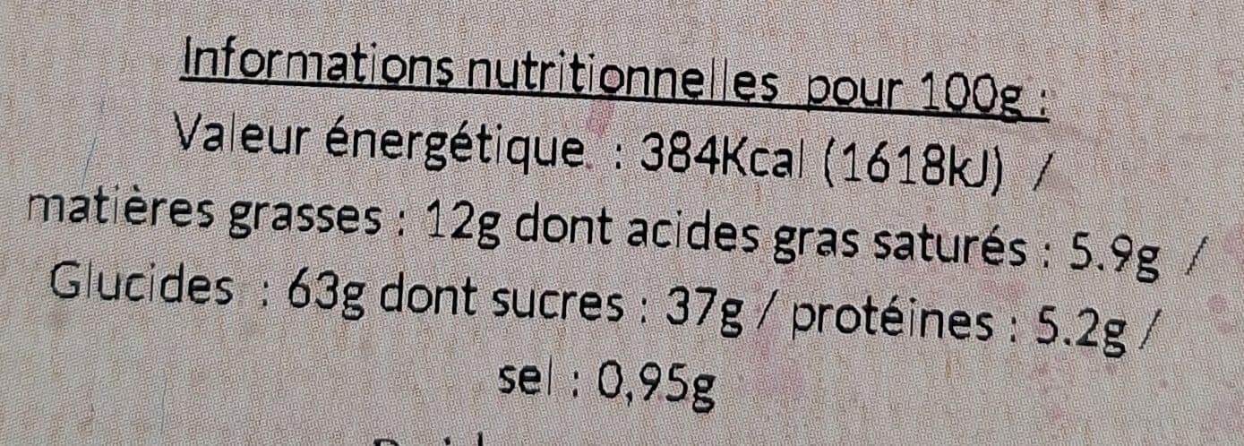 Beurlay Galette Charentaise fourrée Pruneau 6/8 parts packshot