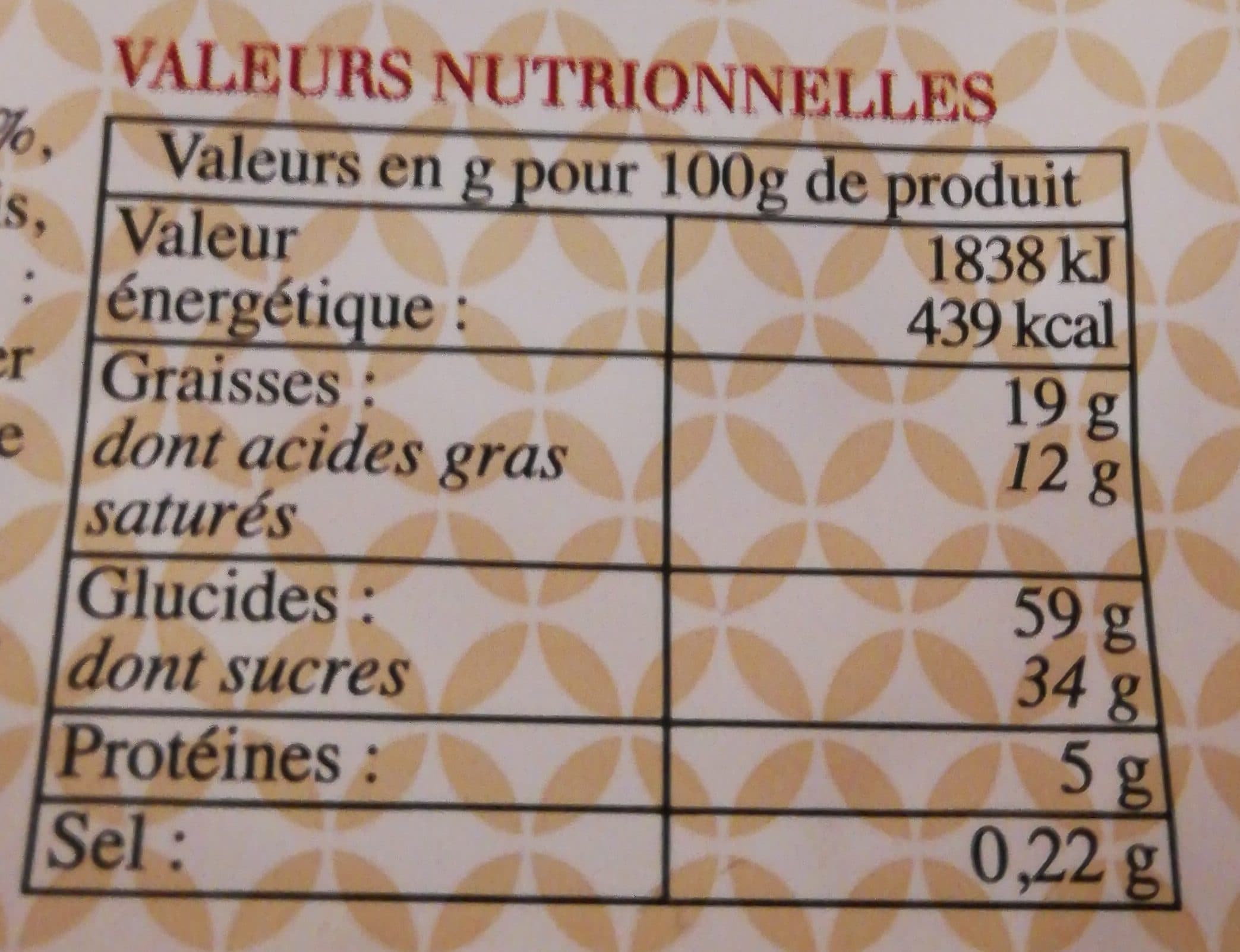Beurlay Le Gâteau Délice d'Or Nature packshot