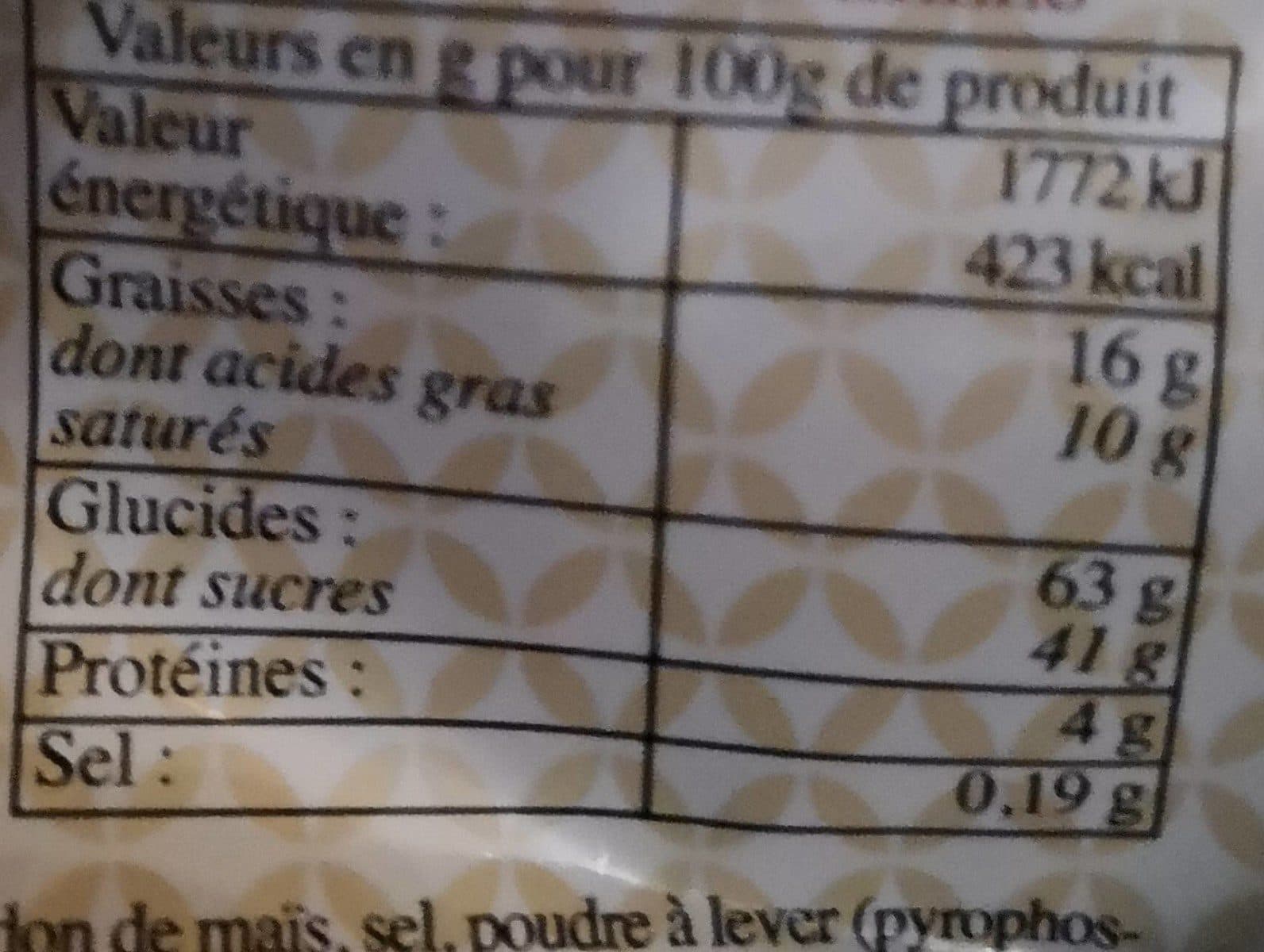 Beurlay Le gâteau délice d'or packshot