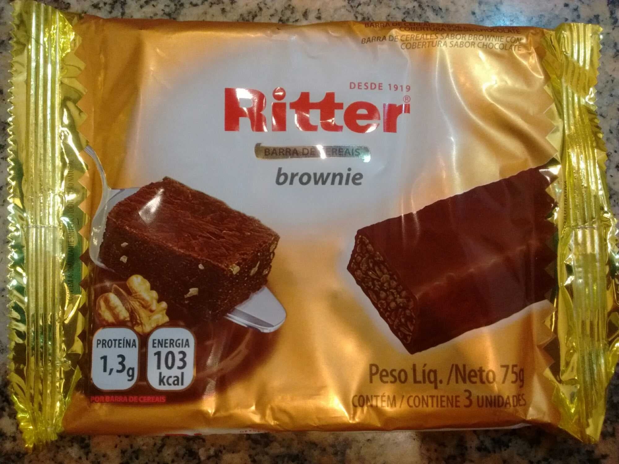 Ritter Ritter - barra de cereais - brownie packshot