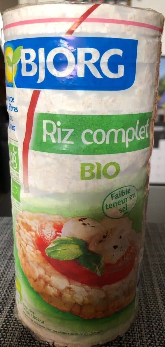 Bjorg Galettes riz complet packshot