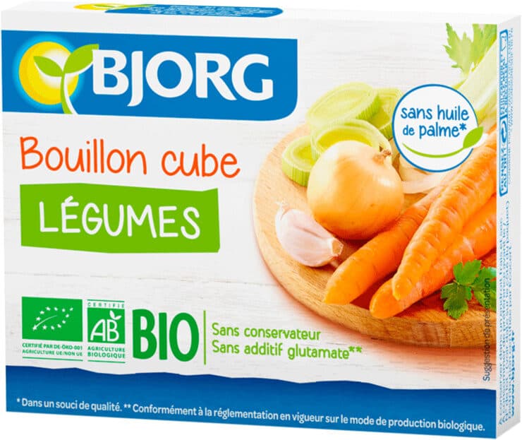Bjorg Bouillon cube légumes packshot