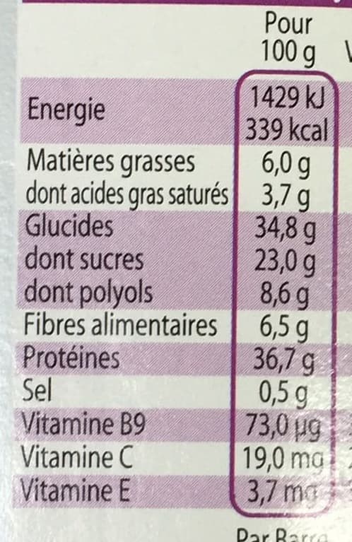 Gayelord Hauser Barre de régime hyper-protéinée Chocolat Noir packshot