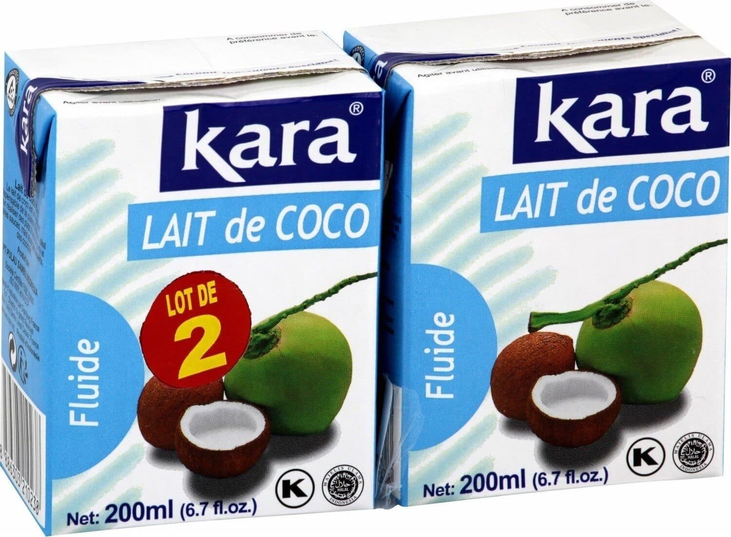 Kara Crème Coco Lot 2 Bricks 20cl Prix Choc packshot