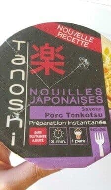 Tanoshi Nouilles japonaises saveur porc tonkotsu packshot