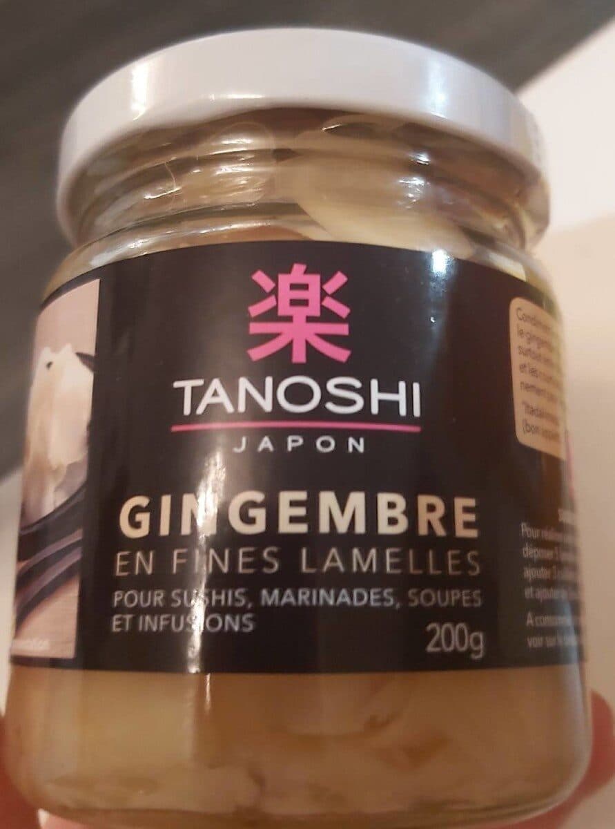 Tanoshi Gingembre en fines lamelles packshot