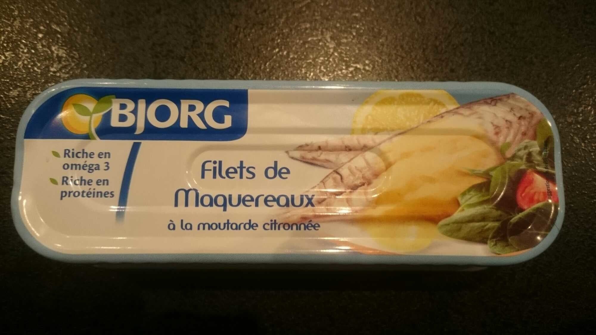 Bjorg Filets de maquereaux a la moutarde packshot