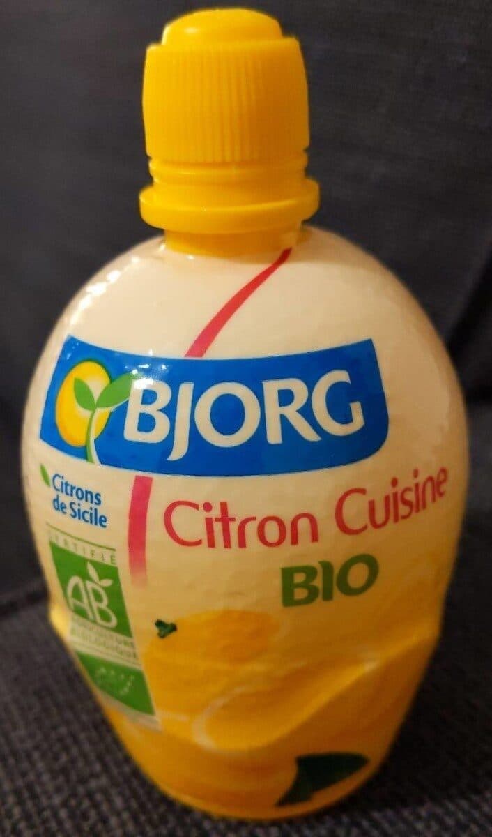 Bjorg Citron cusine bio packshot