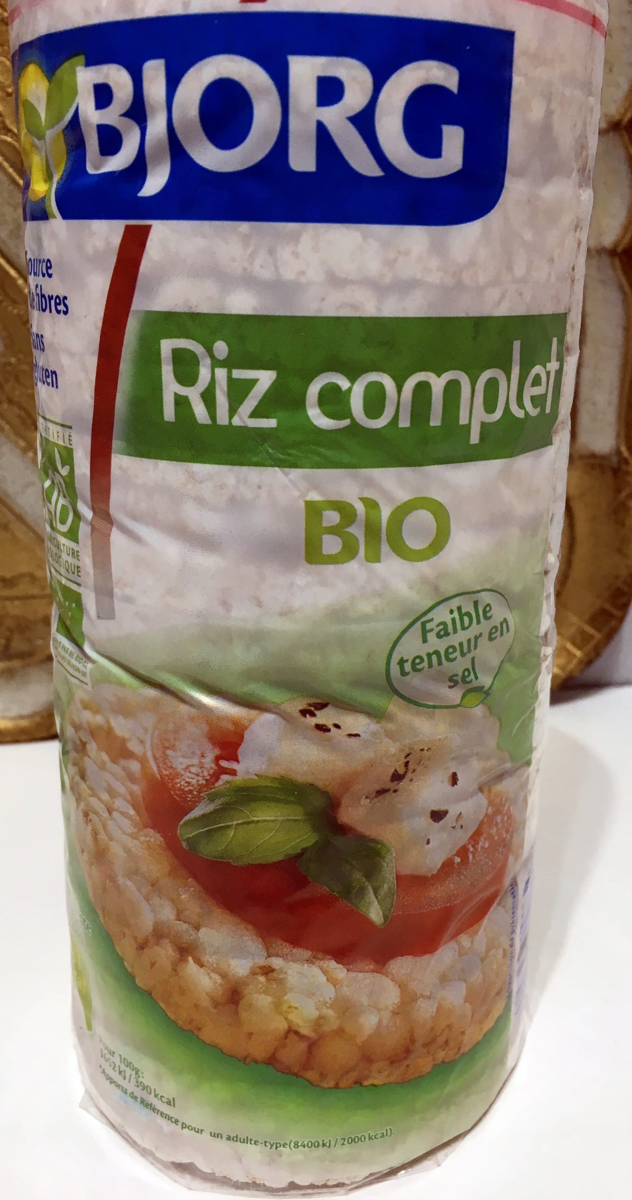 Bjorg Galettes Riz complet packshot