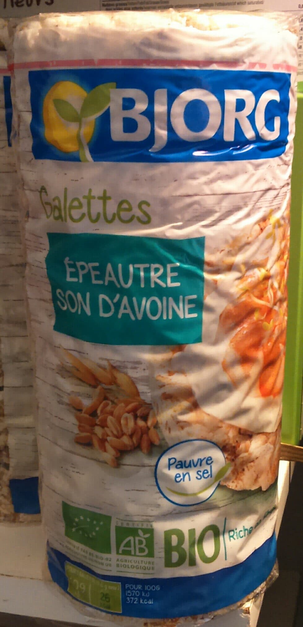 Bjorg Galette Épeautre Son d'Avoine packshot