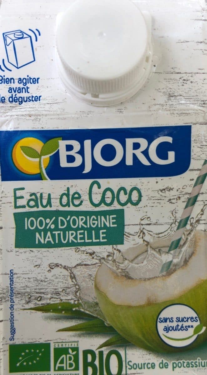 Bjorg Eau de Coco 100% d'origine naturelle - Sans sucres ajoutés packshot