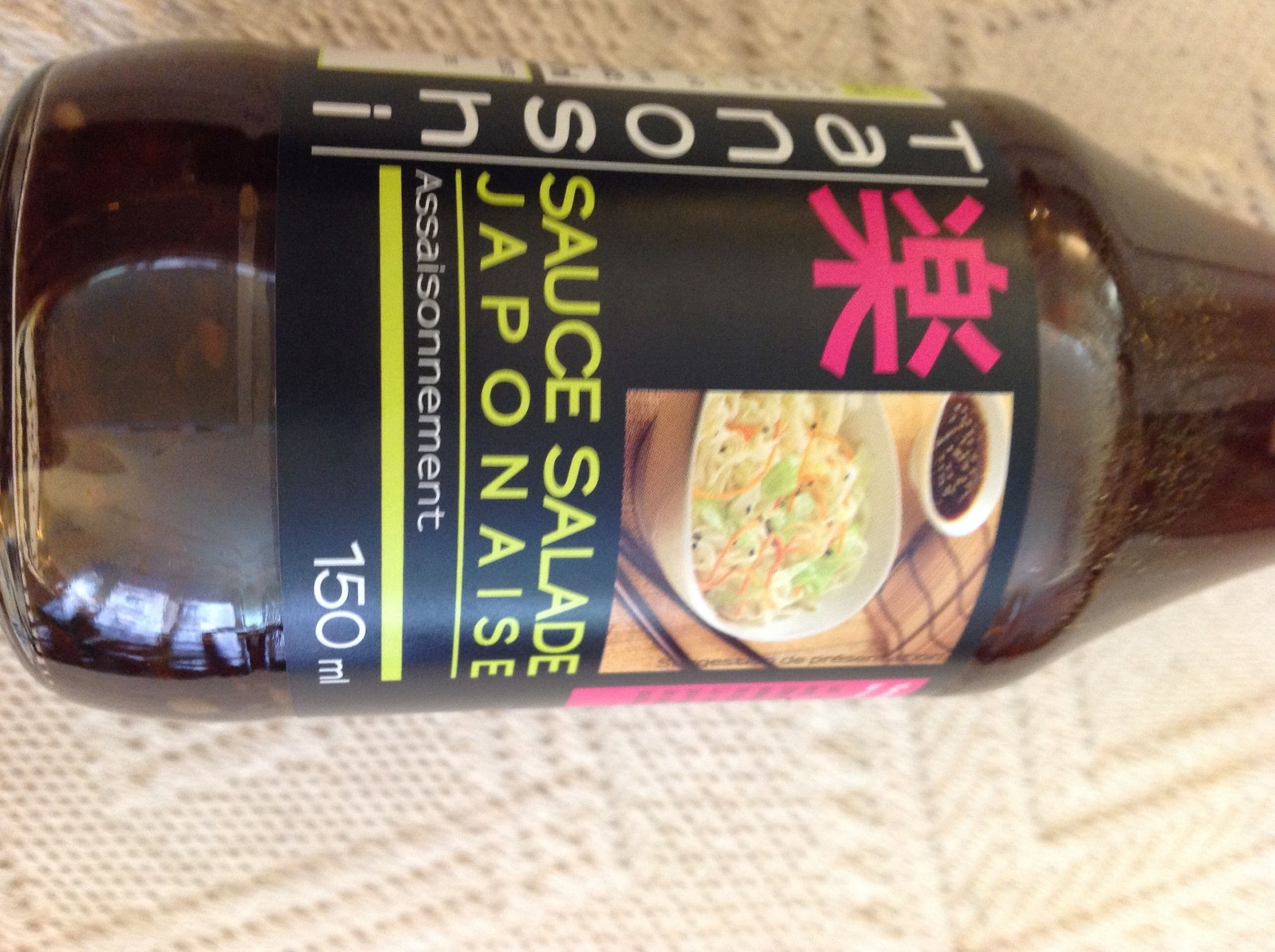 Tanoshi Sauce salade japonaise assaisonnement packshot