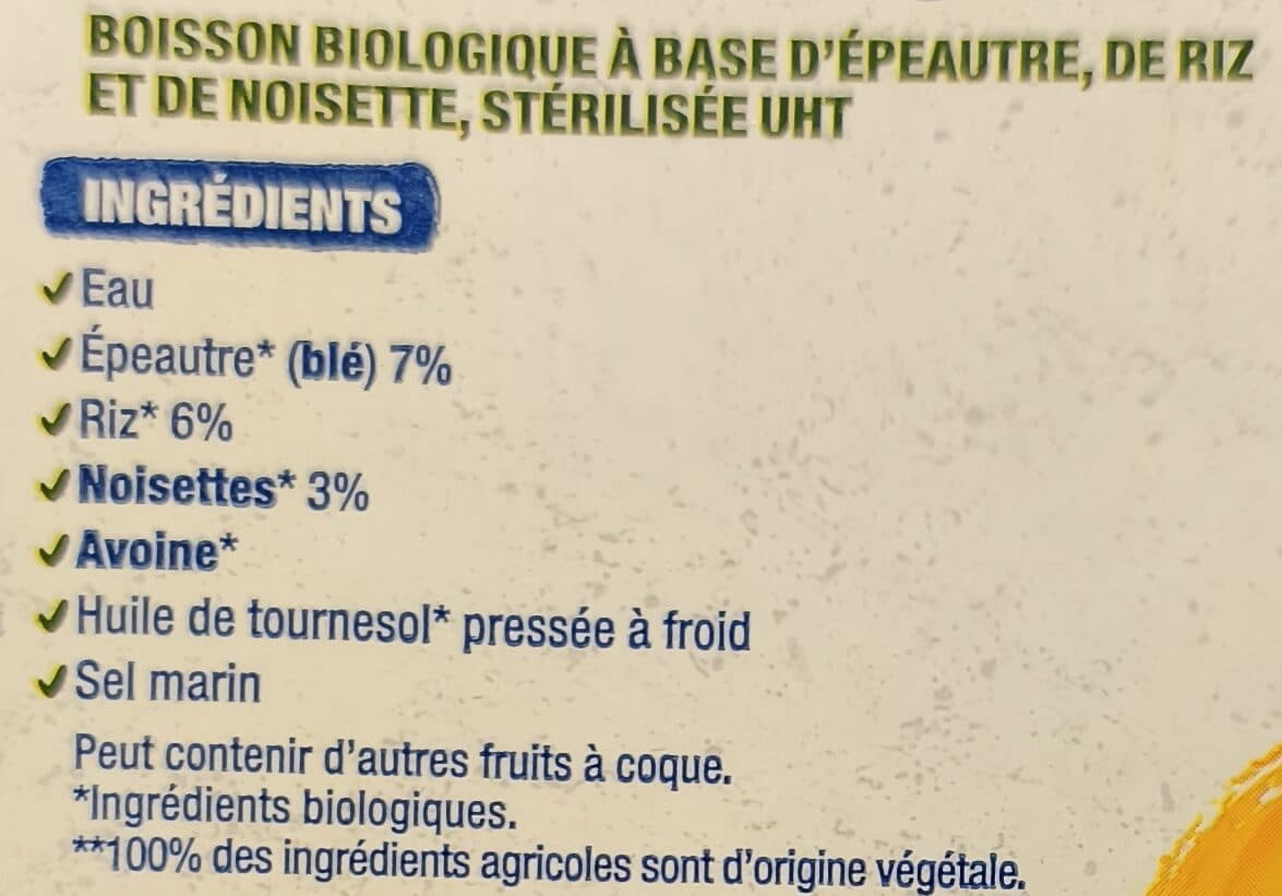 Bjorg Épeautre noisette packshot
