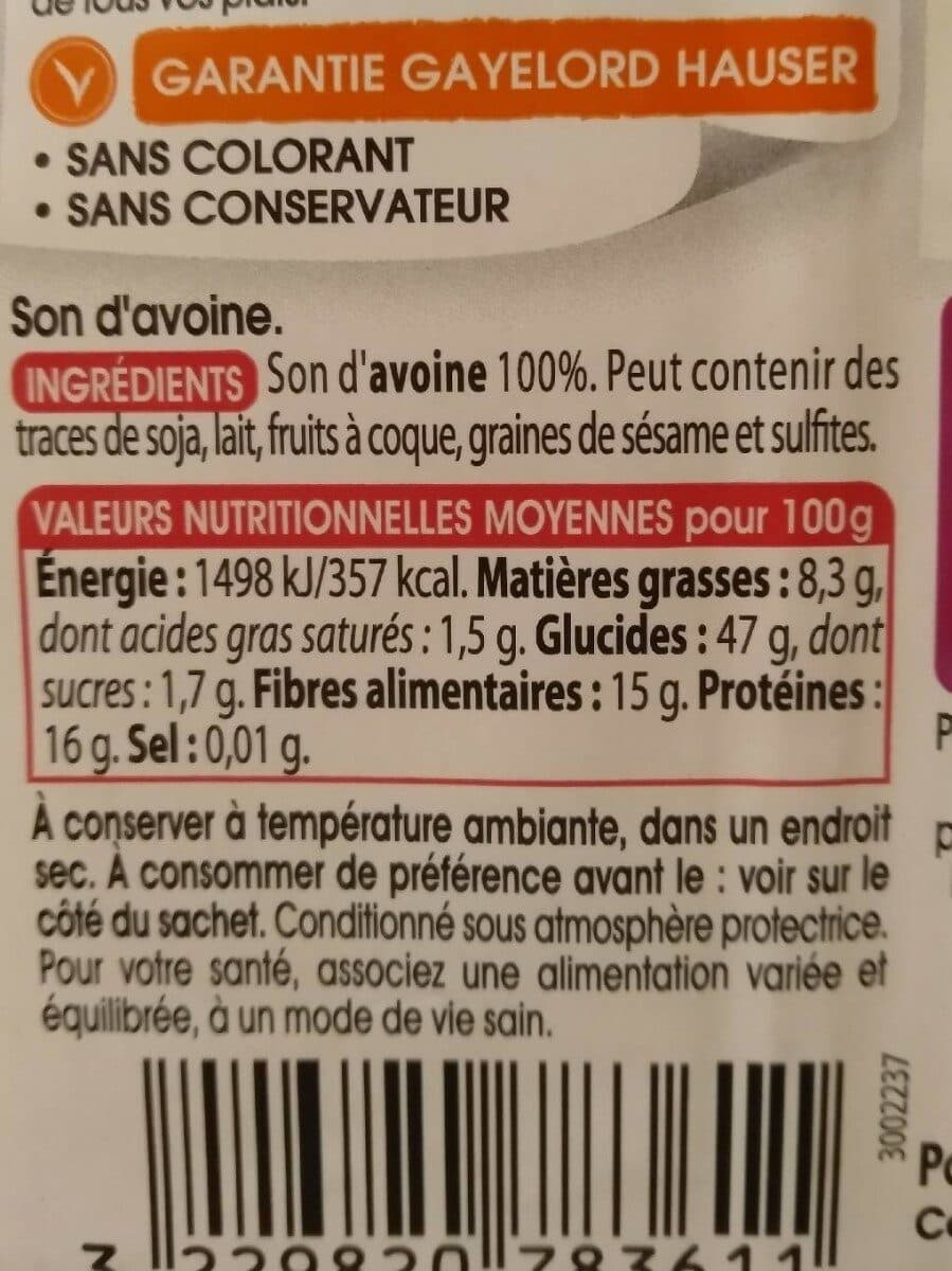 Gayelord Hauser Son d'avoine packshot