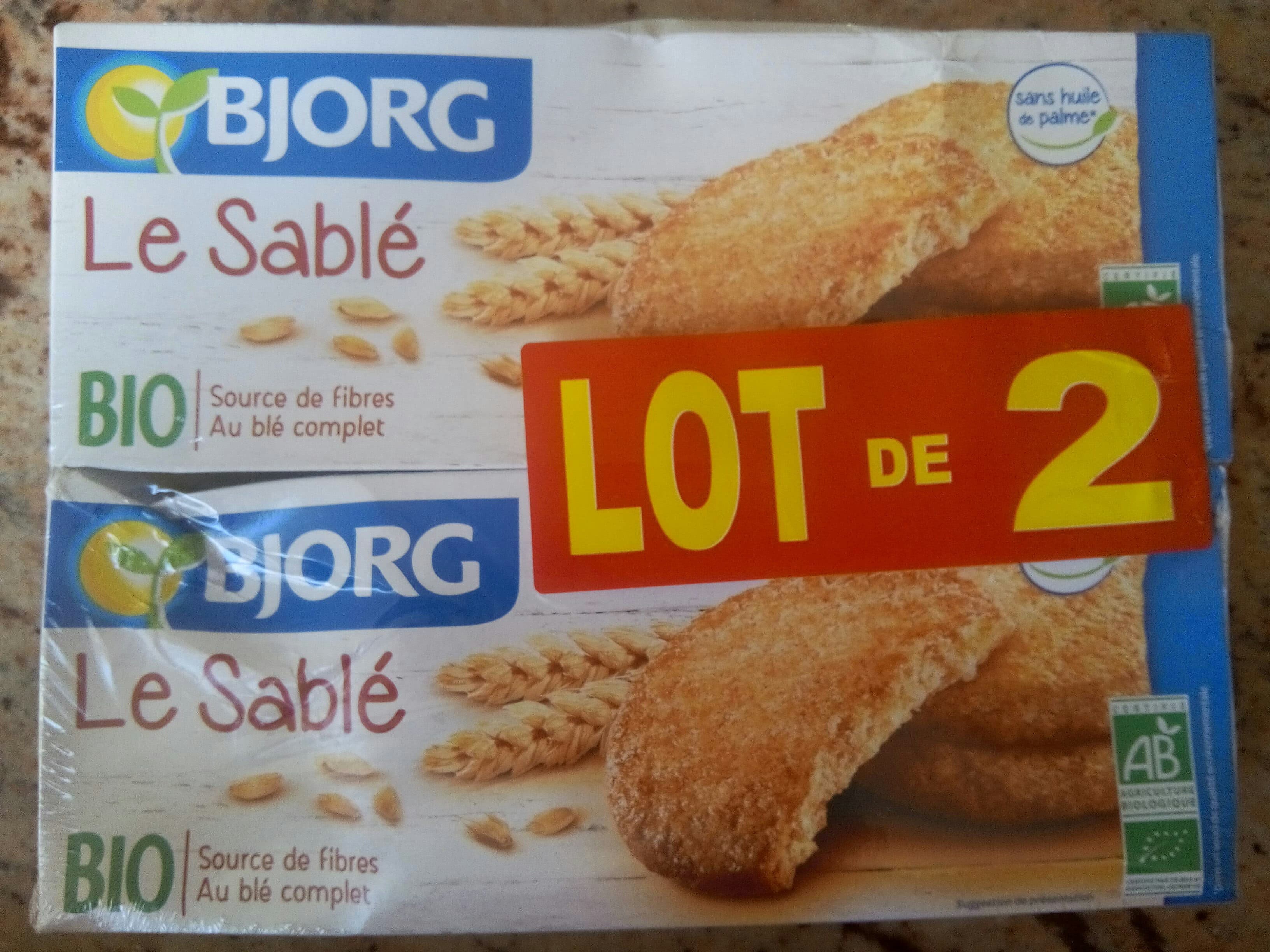 Bjorg Le Sablé packshot