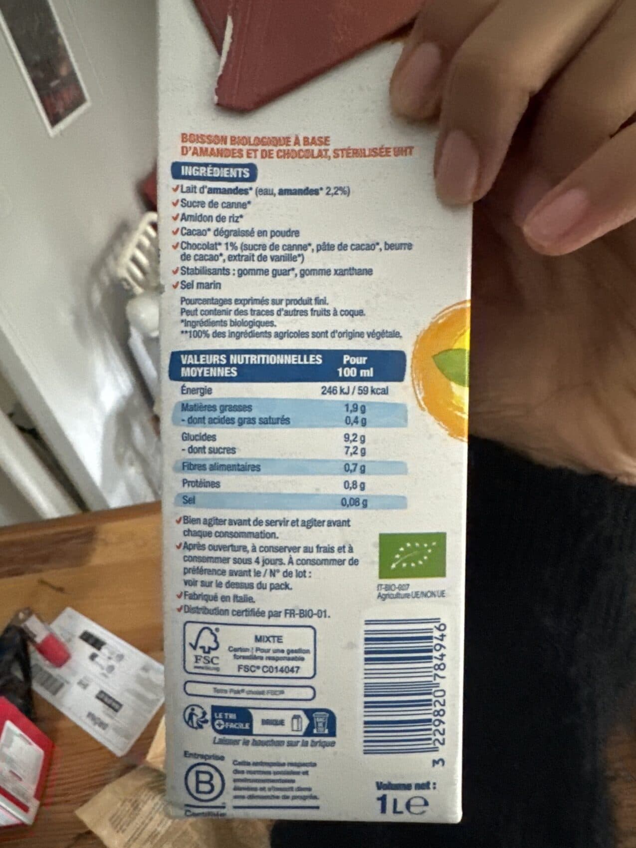Bjorg Amande chocolat packshot